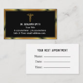 プロフェッショナルエレガント医療気にアポイントメント 予約カード (正面/裏面)