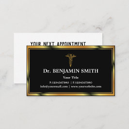プロフェッショナルエレガント医療気にアポイントメント 予約カード