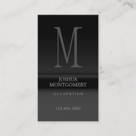 プロフェッショナルエレガント名刺デザインブラック 名刺