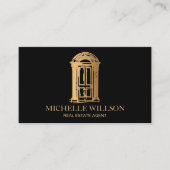 プロフェッショナルエレガント実在不動産仲介業者 名刺 (正面)