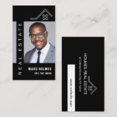 プロフェッショナルエレガント実在財産不動産仲介業者事業 名刺 (正面/裏面)