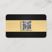 プロフェッショナルエレガント実在Estate Agent写真 名刺 (裏面)