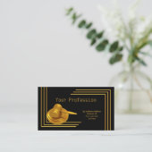 プロフェッショナルエレガント専門金ゴールドハンマー 名刺 (スタンド正面)