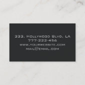 プロフェッショナルエレガント平文 名刺 (裏面)