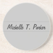 プロフェッショナルエレガント平易ミニマル書 コースター (正面)