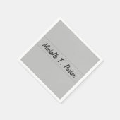 プロフェッショナルエレガント平易ミニマル書 スタンダードカクテルナプキン (角)