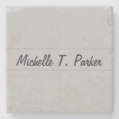 プロフェッショナルエレガント平易ミニマル書 ストーンコースター (正面)