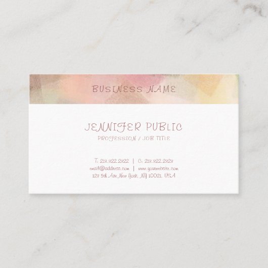 プロフェッショナルエレガント抽象芸術アーモダントテンプレート 名刺 (正面)