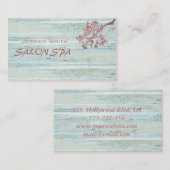 プロフェッショナルエレガント木質感さくらんぼ木 名刺 (正面/裏面)