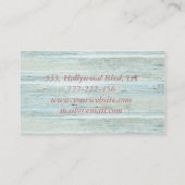 プロフェッショナルエレガント木質感さくらんぼ木 名刺 (裏面)