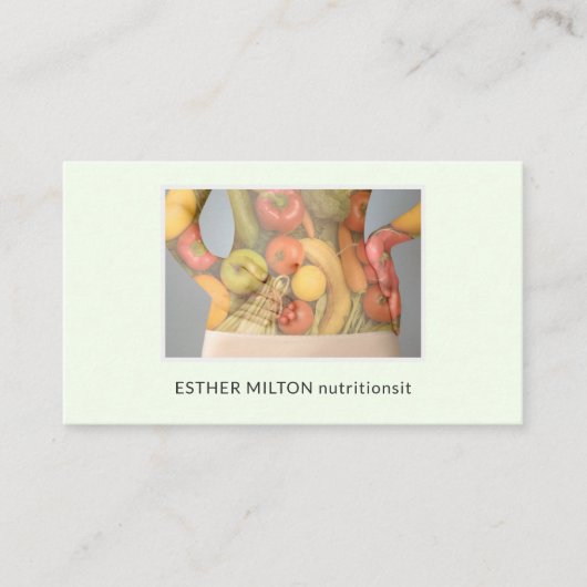 プロフェッショナルエレガント栄養士ダイエットヘルス 名刺 (正面)