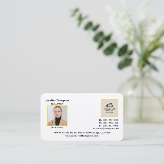 プロフェッショナルエレガント用不動産仲介業者名刺 名刺 (スタンド正面)