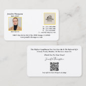 プロフェッショナルエレガント用不動産仲介業者名刺 名刺 (正面/裏面)