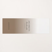 プロフェッショナルエレガント白茶エクササイズマット ヨガマット (裏面(横))