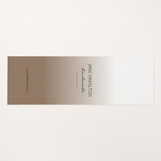 プロフェッショナルエレガント白茶エクササイズマット ヨガマット (正面(横))