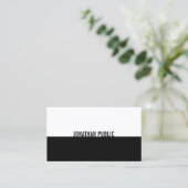 プロフェッショナルエレガント白黒シンプル平野 名刺 (スタンド正面)