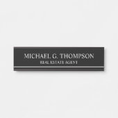 プロフェッショナルエレガント白黒 サインプレート (正面)