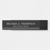 プロフェッショナルエレガント白黒 サインプレート (正面)