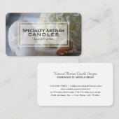 プロフェッショナルエレガント職人キャンドルメーカー 名刺 (正面/裏面)