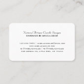 プロフェッショナルエレガント職人キャンドルメーカー 名刺 (裏面)