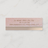 プロフェッショナルエレガント裁縫マシンの猫のキラキラ スキニー名刺 (裏面)