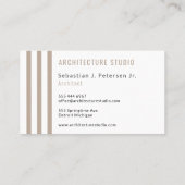 プロフェッショナルエレガント設計者モダン 名刺 (裏面)