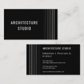 プロフェッショナルエレガント設計者モダン 名刺 (正面/裏面)