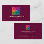 プロフェッショナルエレガント金ゴールドカラー文字ラグジュアリ 名刺 (正面/裏面)