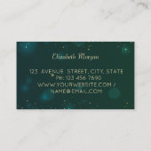 プロフェッショナルエレガント金ゴールドグリッタードレスブティック 名刺 (裏面)