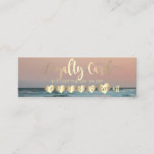 プロフェッショナルエレガント金ゴールドハートシー ロイヤリティカード (正面)