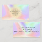 プロフェッショナルエレガント金ゴールドロータス，ホログラフィック 名刺 (正面/裏面)