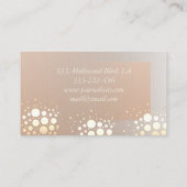 プロフェッショナルエレガント金ファンシー金/青銅紙吹雪 名刺 (裏面)