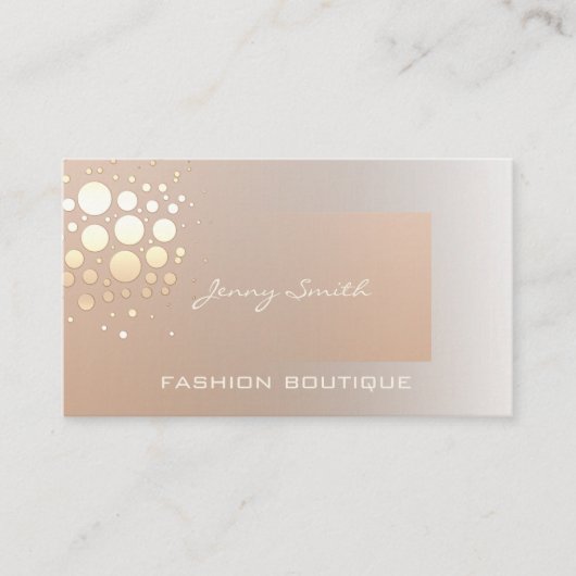 プロフェッショナルエレガント金ファンシー金/青銅紙吹雪 名刺 (正面)