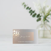 プロフェッショナルエレガント金ファンシー金/青銅紙吹雪 名刺 (スタンド正面)