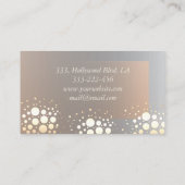 プロフェッショナルエレガント金ファンシー金/青銅紙吹雪 名刺 (裏面)