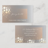 プロフェッショナルエレガント金ファンシー金/青銅紙吹雪 名刺 (正面/裏面)