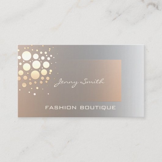 プロフェッショナルエレガント金ファンシー金/青銅紙吹雪 名刺 (正面)