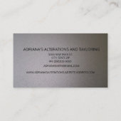 プロフェッショナルエレガント金モダン属黒銀 名刺 (裏面)