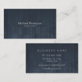 プロフェッショナルエレガント金素朴属ストライプのグラデーション 名刺 (正面/裏面)