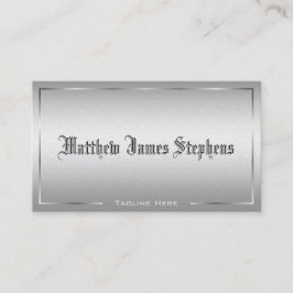 プロフェッショナルエレガント銀モダン金属EU 名刺