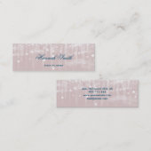 プロフェッショナルエレガント高級グリッター スキニー名刺 (正面/裏面)