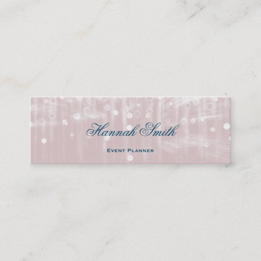 プロフェッショナルエレガント高級グリッター スキニー名刺 (正面)