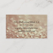 プロフェッショナルエレガント高級シック《写真》ぼけ味ラン 名刺 (裏面)