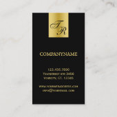 プロフェッショナルエレガント高級名刺デザイン 名刺 (裏面)