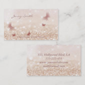 プロフェッショナルエレガント高級《写真》ぼけ味 名刺 (正面/裏面)