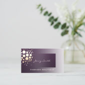 プロフェッショナルエレガント黄金/青銅紙吹雪スミレ 名刺 (スタンド正面)