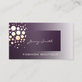 プロフェッショナルエレガント黄金/青銅紙吹雪スミレ 名刺