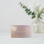 プロフェッショナルエレガント黄金/青銅紙吹雪 名刺 (スタンド正面)