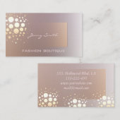 プロフェッショナルエレガント黄金/青銅紙吹雪 名刺 (正面/裏面)