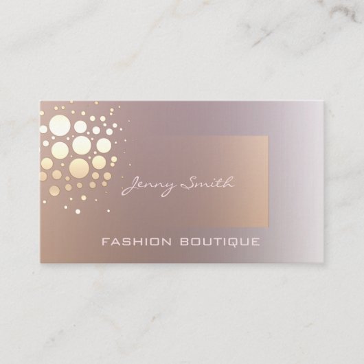 プロフェッショナルエレガント黄金/青銅紙吹雪 名刺 (正面)